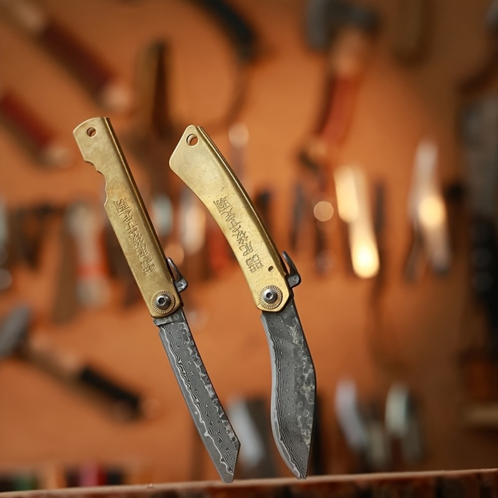 Vintage Collectible Pocket Knives - Pisau Lipat Saku Gagang Kuningan Vintage,