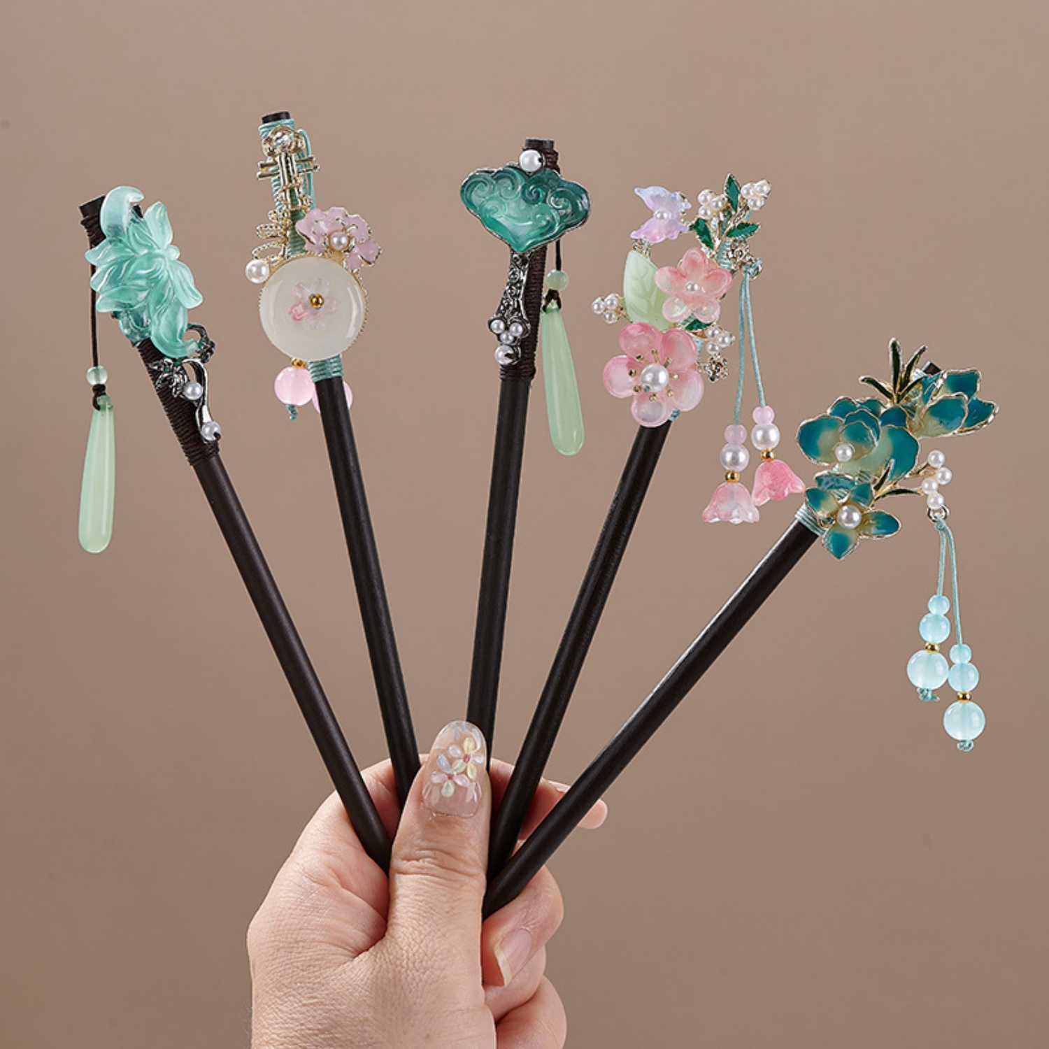 Vintage Jewelry Collection - Jepit Rambut Bunga Vintage untuk Wanita,