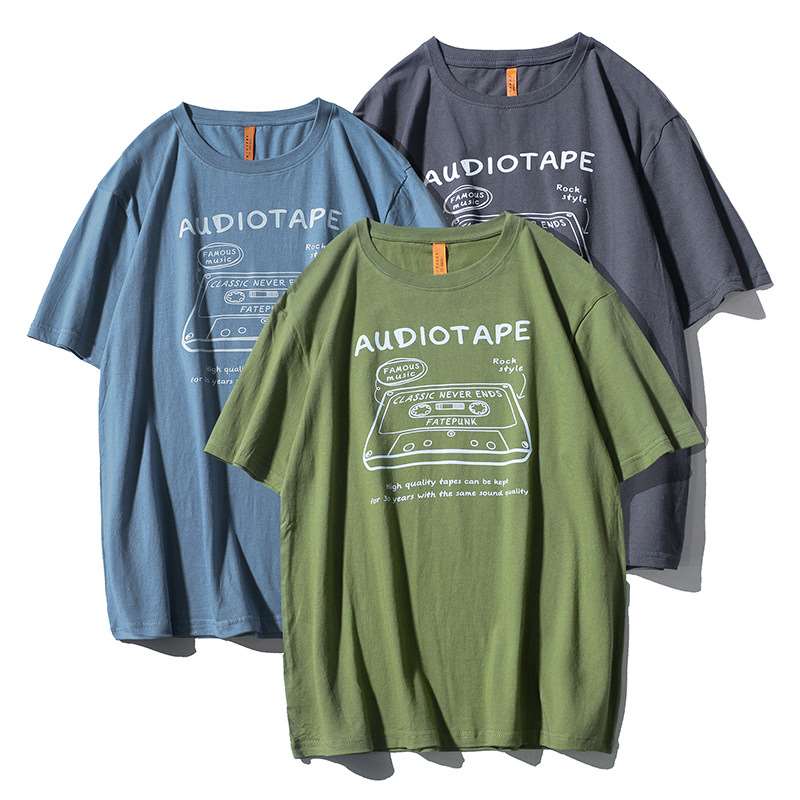 Vintage Collectible Clothing - Kaos Lengan Pendek Alfabet Retro Amerika