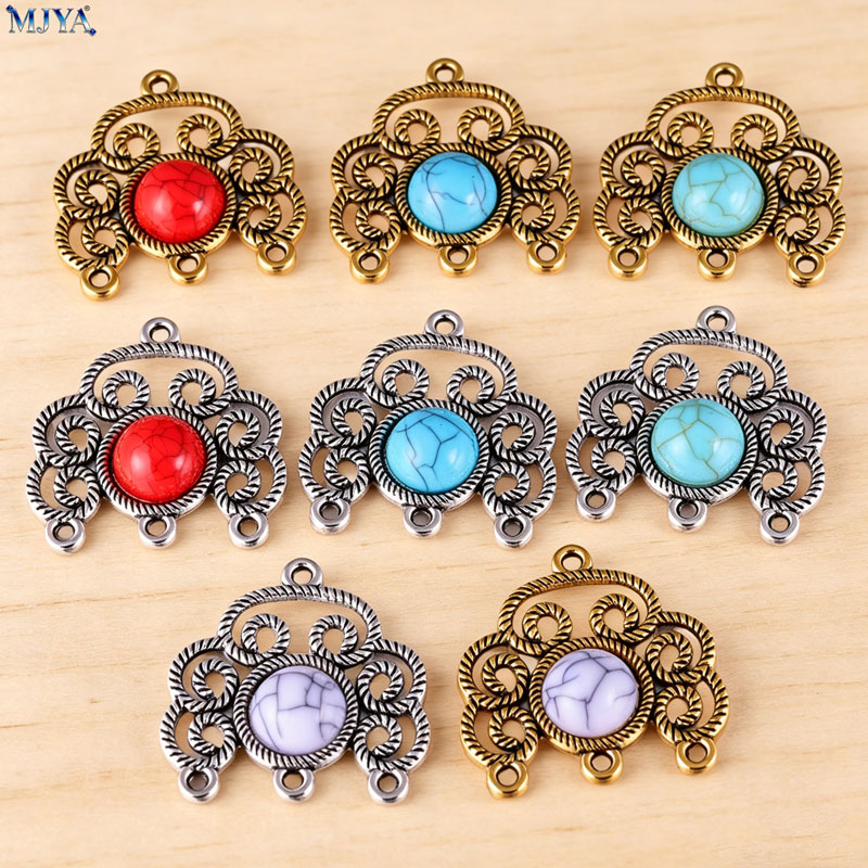 Vintage Jewelry Collection - MJYA 5 Buah/Lot Desain Pola Bunga