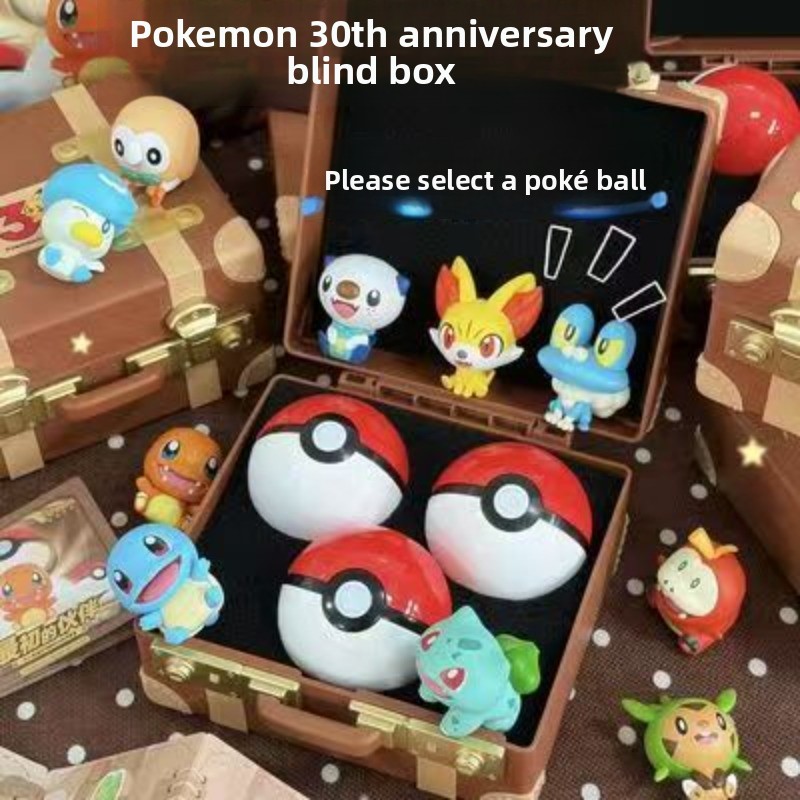 Vintage Collectible Items - Dengan Kotak Pokemon First Partners Blind‑box