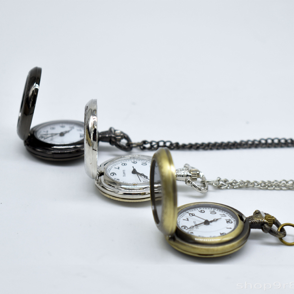Kalung Liontin Jam Saku Logam  - Vintage Jewelry Collection ulasan dan harga