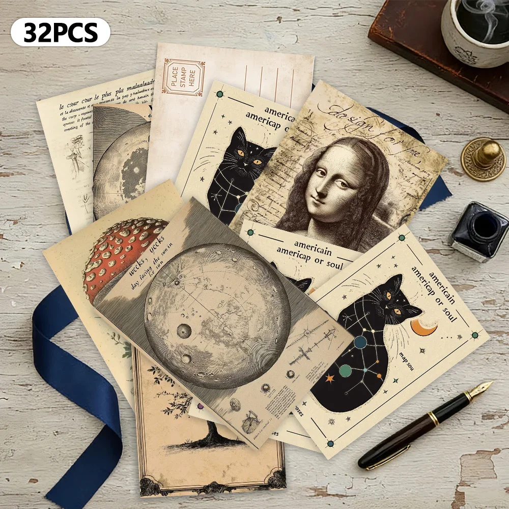 32 buah, gaya vintage, kartu p - Collectible Vintage Greeting Cards ulasan dan harga