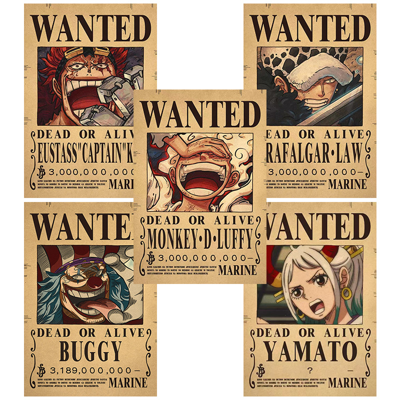 Poster Anime Luffy Gear 5 One  - Vintage Collectible Items ulasan dan harga