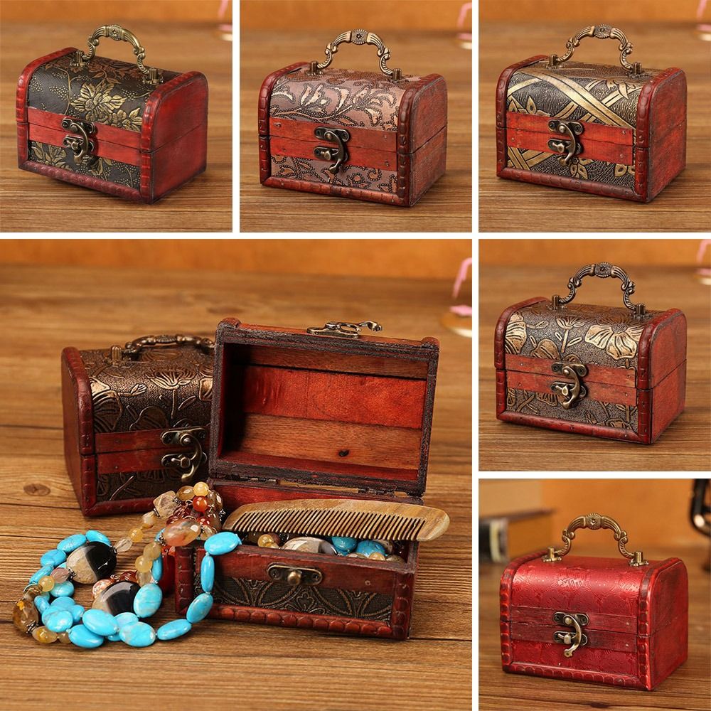 Kotak Perhiasan Mini Kayu Krea - Vintage Collectible Show ulasan dan harga