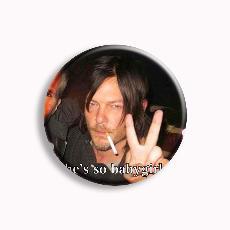 Retro Daryl Dixon Pin tombol l - Vintage Collectible Show ulasan dan harga