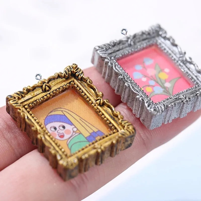 10 Buah Liontin Bingkai Foto R - Vintage Jewelry Collection ulasan dan harga
