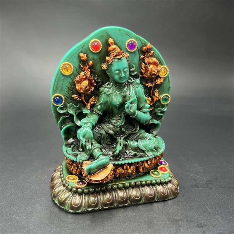 Patung Tara Hijau Antik Tibet  - Vintage Collectible Ornaments ulasan dan harga
