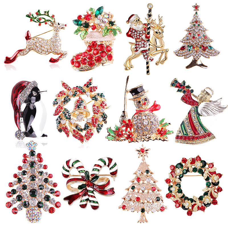Koleksi Bros Natal Berhias Ber - Vintage Collectible Clothing ulasan dan harga