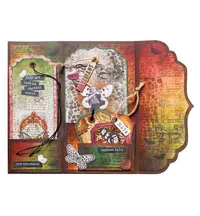 Koleksi Vintage Roses Grunge M - Collectible Vintage Greeting Cards ulasan dan harga