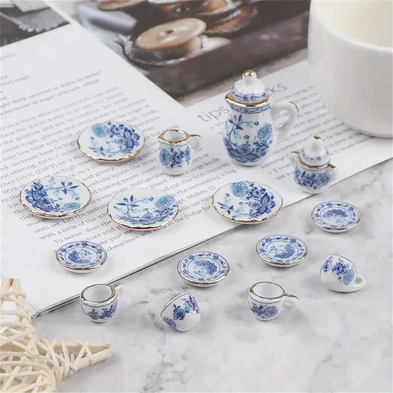 15 Buah/Set Set Teh Porselen P - Vintage Collectible Items ulasan dan harga