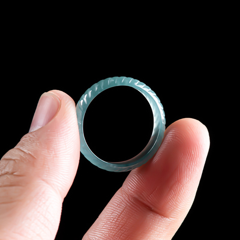 Cincin Giok Burma Asli Biru Me - Vintage Item ulasan dan harga