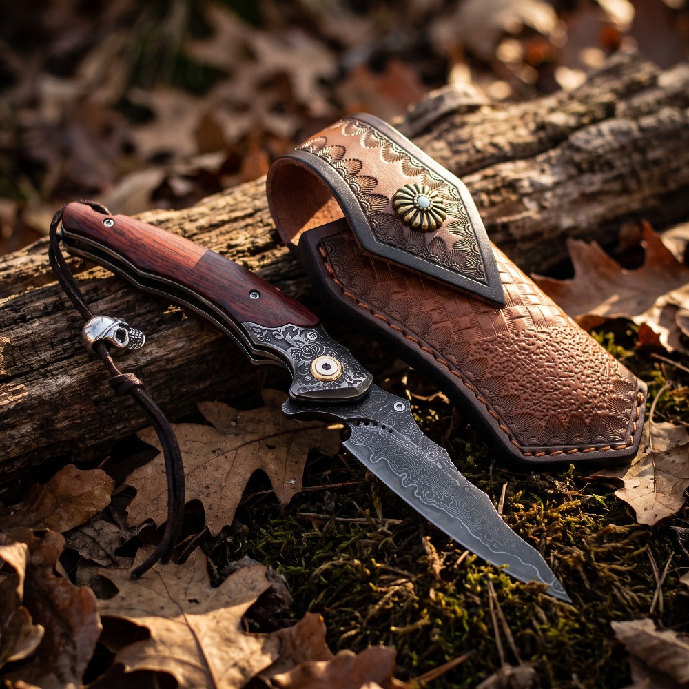 Pisau Lipat Ukiran Vintage Pol - Vintage Collectible Knives ulasan dan harga